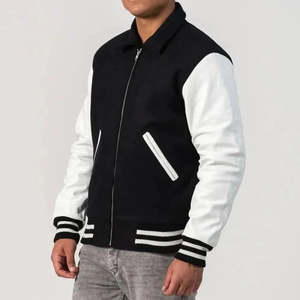 Chaqueta de exterior de alta calidad para hombre, chaqueta universitaria de béisbol personalizada OEM, chaqueta universitaria de nuevo diseño para hombre - Product Image 6