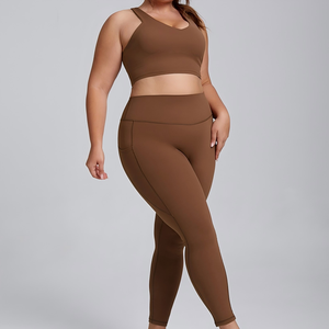Conjunto Deportivo de Dos Piezas para Mujer, Ropa de Yoga, Bra Deportivo y Leggings, para Gimnasio, Ejercicio y Entrenamiento - Product Image 4