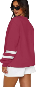 Sweat-shirt pour femmes de qualité supérieure, coupe décontractée, look tendance, logo personnalisé sur le devant, couleurs et tailles variées, fournisseur en gros, service OEM - Product Image 4