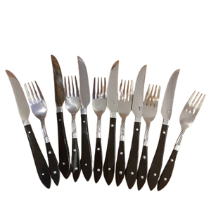Vente en gros de couverts de luxe vintage en acier inoxydable plaqué or avec poignée antique pour mariage - Product Image 3