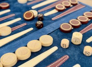 Foldable Leather Outdoor <b>Backgammon</b> <b>Board</b> Roll Zipper Closure Carrying Strap Breathable Durable Customizable Brown Olive Black - Product Image 4