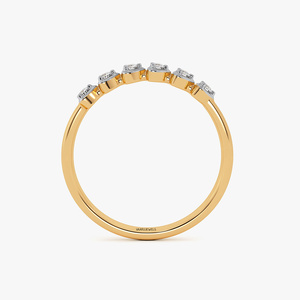 แหวนเพชรเลี้ยงในห้องปฏิบัติการสุดหรู มีให้เลือกทั้งทองคำแท้ 10K, 14K หรือ 18K และเงินแท้ 925 ดีไซน์สวยงาม สามารถสวมซ้อนกันได้ เหมาะเป็นของขวัญสำหรับเธอ - Product Image 5