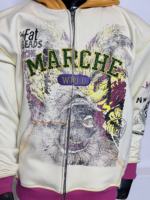 MKB Best-seller – Sweat à capuche personnalisé 100 % coton épais, style streetwear, avec fermeture éclair, impression DTG, 500 g/m² en molleton bouclette avec strass