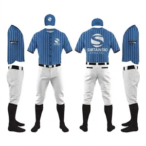 Custom Sublimation Wholesale Team Club Baseball Jersey Uniform Plain Design Set Blank Baseball <b>Shirts</b> and Pants Uniform - Product Image 1