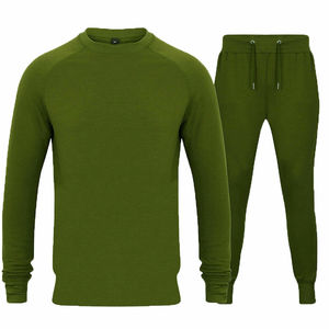 Conjunto Deportivo de 2 Piezas para Hombre, Color Gris, Sudadera con Cuello Redondo y Pantalones Jogger con Cordón, Ropa Casual, Trajes Deportivos - Product Image 4