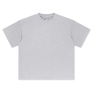 Custom Oversized Plus Size Men's Acid Wash Solid T-Shirts 100% Cotton Knitted Regular Fit 220 Grams Custom Logo Design - Product Image 1