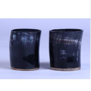 Vasos de Cuerno de Búfalo Blanco Natural de Lujo, Vasos Cortos con Técnica de Tallado a Mano, Resistentes al Agua, de Alta Calidad - Product Image 4