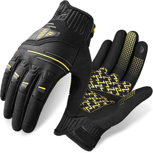Guantes de Ciclismo de Cuero Genuino con Protección UV, Pantalla Táctil, Transpirables, para Verano, Hombres y Mujeres, Dedos Completos, para Gimnasio - Product Image 1