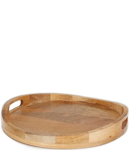 Bandeja de Servir de Madera de Mango, Ecológica, Hecha a Mano, Apta para Lavavajillas y Microondas, Marca FAIZA CRAFT, para Hoteles, Restaurantes y Hogar - Product Image 5