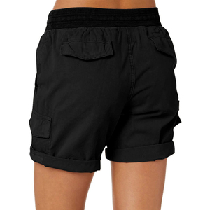 Shorts de sport neufs pour femmes, avec cordon élastique, patchwork, doux, décontractés, coupe slim, pour filles et femmes - Product Image 6