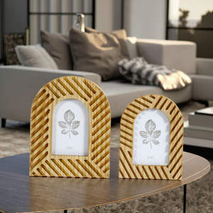 Handmade Rustic Wooden <b>Double</b> Hinged Shadow Box <b>Photo</b> <b>Frame</b> Glass Front Eco-Friendly Vertical Tabletop Display Case for Mothers - Product Image 6