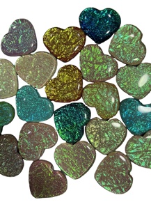 Prix de gros Coeur synthétique artificiel de pierre précieuse pour la fabrication de bijoux Coeur synthétique incroyable disponible à la vente - Product Image 3