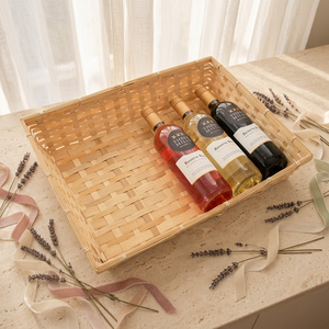 Panier-cadeau en bambou de couleur naturelle, économique, écologique, pour paniers-cadeaux, vente en gros - Product Image 2