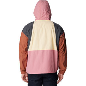 Custom Men's Colour Block Windbreaker Anorak Jacket Waterproof Lightweight Half-Zip Pullover Hooded Outdoor Streetwear <b>Coat</b> - Product Image 2