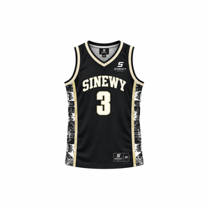 Maillot de basket-ball pour homme SINEWY, numéro 3 Iverson, sublimé, col en V, sans manches, respirant, évacuant l'humidité, personnalisé en polyester - Product Image 2