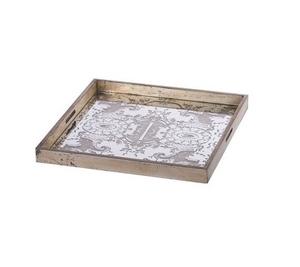 Plateau de service alimentaire carré pour hôtel, plateau de rangement alimentaire très vendu, produit le plus vendu, plateau fait main - Product Image 1