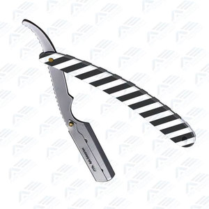Navaja de Afeitar Recta de Marca Privada para Corte de Cabello Profesional, Navaja de Barbero Recta de Acero Inoxidable con Cuchillas Derby Individuales - Product Image 2