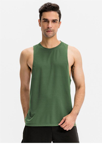 Débardeur de sport pour homme, sans manches, en Spandex/Coton, imprimé, respirant et à séchage rapide - Product Image 2