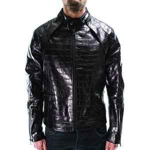 Chaqueta de Moto de Piel de Oveja al por Mayor, Cuello Alto, Cierre de Cremallera, Ajuste Regular, Ropa Exterior, Mejor Precio de Proveedor - Product Image 6