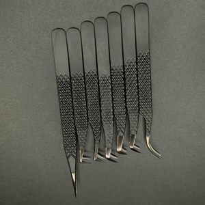 Pince à épiler japonaise DANTRIC IMPLANTS FR-66 à pointe en nanofibre, lisse, précise, durable, antimagnétique et antistatique pour extensions de cils - Product Image 4