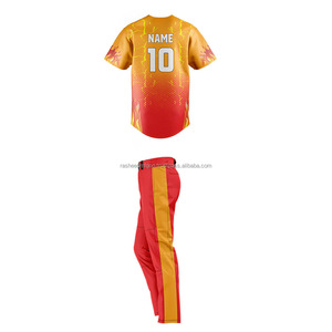 เสื้อเบสบอลผ้าซับลิเมชันสำหรับผู้ชายชุดเล่นฟิตเนสเสื้อเล่นซอฟต์บอลทำจากโพลีเอสเตอร์ - Product Image 2