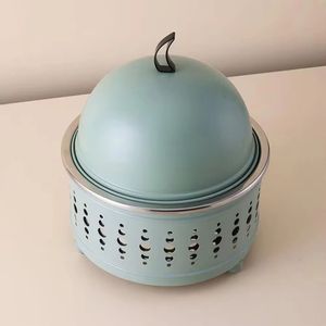 Pot à dattes design goutte d'eau avec couvercle en dôme, bol de service de luxe pour le Ramadan, décoration islamique pour l'Aïd, rangement pour bonbons et chocolats - Product Image 3