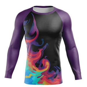 Camiseta de Manga Larga Personalizada para Hombre, Protección Solar UV UPF 50, Camiseta de Compresión para Natación y Surf, Secado Rápido - Product Image 6