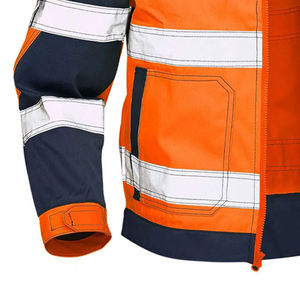 Winter High Visibility Reflective <b>Padded</b> <b>Waterproof</b> Reflective Work Jacket for Men Construction Traffic Security Workers Custom - Product Image 6