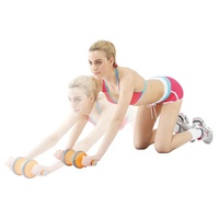 Rouleau de massage musculaire 2-en-1 ABW002 (TW) avec roue abdominale et balle en forme d'arachide, marque OEM, pour un massage efficace