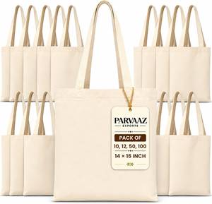 Bolso Tote de Lona para Mujer con Asas de Cuero PU Marrón, Bolso de Hombro Minimalista con Parte Superior Abierta - Product Image 6