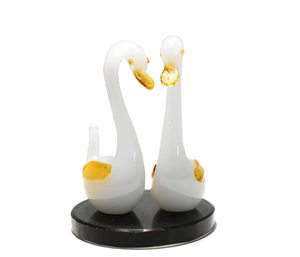Decorative Items for Home Decor Living Room Elegant Showpiece for Shelf Display and Table Centerpiece <b>Glass</b> Glaze Bird <b>Ornament</b> - Product Image 2