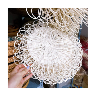 Sustainable Natural Fiber Rattan <b>Placemat</b> Handmade Dining <b>Table</b> Decor Vietnam - Product Image 2