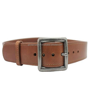 Cinturón de cuero de alta calidad para hombre con hebilla de latón, todos los colores, negro, marrón, bronceado, suministro al por mayor de La India - Product Image 3