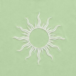 Camiseta sin mangas verde claro con diseño de sol bordado en blanco, chaleco informal de algodón para mujer, cuello redondo, tops de moda personalizados para verano - Product Image 5