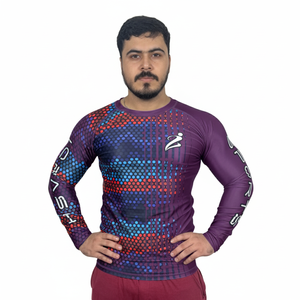 ผู้ผลิตขายส่งเสื้อแรชการ์ดแบบกำหนดเอง แห้งเร็ว สำหรับผู้ชาย ชุดกีฬา เสื้อแรชการ์ด - Product Image 1