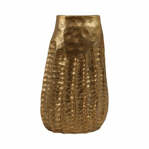 Vase de table Wild Bloom fait main, finition dorée, design moderne, en bronze, décoration de mariage, minimaliste et élégant - Product Image 4