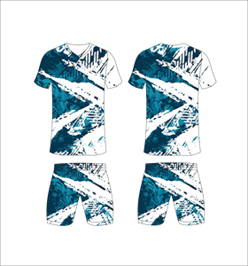 Ensemble de maillots de football personnalisés en sublimation bleu et blanc, respirants, pour hommes, kits d'entraînement de football, vente en gros, tenue de sport pour équipe - Product Image 1