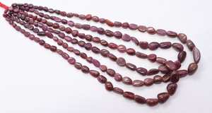 AAA <b>Ruby</b> Uneven Nugget Shape Beads 5-8MM Smooth Tumbled Red <b>Ruby</b> Gemstone Beads 15 Inch AAA <b>Ruby</b> Loose Beads For Jewelry Making - Product Image 6