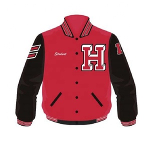 Custom Men's Waterproof Embroidered <b>Long</b> Sleeve Stand Collar Winter Varsity <b>Jackets</b> - Product Image 4