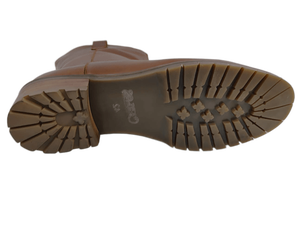 Botas Chelsea de caña baja con punta redonda, sin cordones, parte superior de cuero genuino, suela de goma, entresuela EVA antideslizante, color sólido - Product Image 3