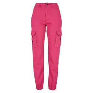 100% Cotton Wholesale Women's Utility Trouser High Waist Tapered Jogger Pants Custom Oem Private Label Workwear Bottoms Supplier - Product Image 1