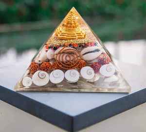 Best Selling Wholesale Wealth Generator Shree Yantra Quartz <b>Orgone</b> <b>Pyramid</b> Pyrite Chips Eco-Friendly Handmade Wealth Prosperity - Product Image 4