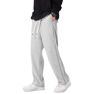 Pantalones de chándal extragrandes informales ligeros de fabricante OEM pantalones acampanados cortados para correr para hombre 2026 - Product Image 1