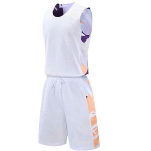 Tenues de basket-ball personnalisées, géométriques et abstraites, ensemble de maillots de basket-ball pour hommes et femmes, réversibles, vêtements de sport pour équipes sportives. - Product Image 6