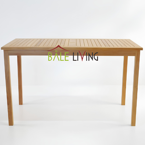 Mesas de Comedor Modernas de Madera de Teca con Acabado Liso, Aptas para Uso en Interiores y Exteriores - Product Image 2