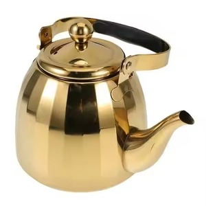 Premium Durable Eco-Friendly Microwave Safe Stainless Steel Tea <b>Pot</b> <b>Lid</b> Handle Modern Design Beverage Server for Catering - Product Image 5