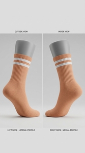 Premium Everyday Comfort <b>Socks</b> Unisex Breathable <b>Polyester</b> Spandex Blend Soft Stretch Casual Athletic Wear - Product Image 2
