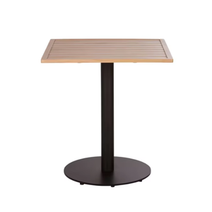 CarmeloAL Moderner Quadratischer Teakholz-Esstisch für Draußen mit Robusten Aluminiumbeinen Hochwertig - Product Image 1