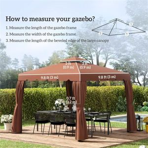 Cubierta de Repuesto para Toldo y Pabellón para Gazebo y Pérgola - Product Image 4