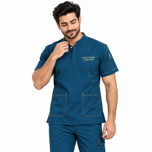 Offre Spéciale : Ensemble d'uniformes médicaux en polyester/coton avec détection d'aiguilles, logo personnalisé, pour infirmières et médecins, vente en gros de vêtements de santé - Product Image 4